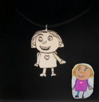 A fashion jewel from your child drawing