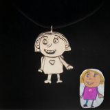 A fashion jewel from your child drawing 