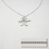 custom-made necklace from child drawing